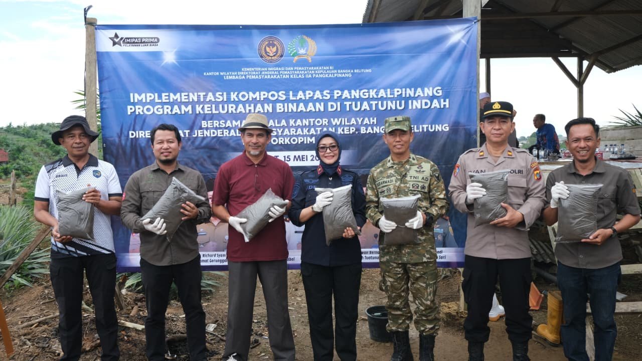 Kakanwil Ditjenpas Babel Dukung Lapas Pangkalpinang Implementasi Kompos Program Kelurahan Binaan Tuatunu Indah